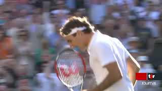 Tennis / Finale de Wimbledon: Roger Federer remporte le titre au terme d'une finale acharnée face à Roddick (5-7, 7-6, 7-6, 3-6, 16-14)