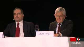 Présidence de l'UBS: Peter Kurer sera remplacé par l'ancien conseiller fédéral Kaspar Villiger