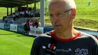 Football: reportage lors de l'entraînement de l'équipe suisse entre deux matchs importants