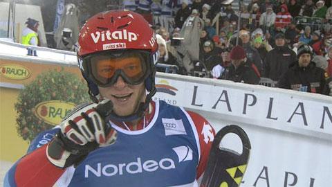 Ski alpin / slalom Levi - 19e et 18e de la 1re manche, les Suisses Silvan Zurbriggen + Marc Gini réussissent une excellente 2e manche pour finir 12e, resp. 10e (8)