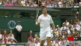 Tennis / Wimbledon: le Britannique Andy Murray bat le Suisse Stanislas Wawrinka en cinq sets (2-6, 6-3, 6-3, 5-7, 6-3)