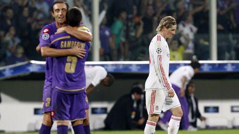 Torres n'a rien pu faire face à la Fiorentina.