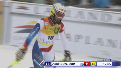 Ski alpin / slalom dames Levi : la 1re manche d'Aline Bonjour (3)