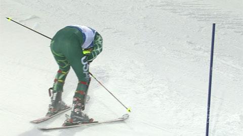 Ski alpin / slalom Levi - l'élimination de Bode Miller (USA) dans la 2e manche (7)