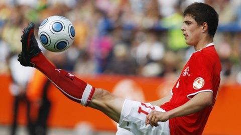 Granit Xhaka a tiré sur le montant en seconde période.