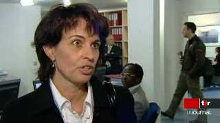 Doris Leuthard, chef du département de l'économie, est en campagne contre le chômage des jeunes