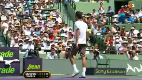 Tennis à Indian Wells: Novak Djokovic qui a complètement fait craquer Roger Federer