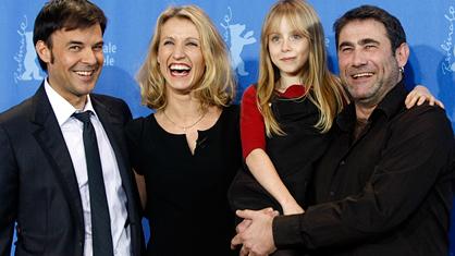 François Ozon, Alexandra Lamy, Mélusine Mayance et Sergi Lopez à Berlin.