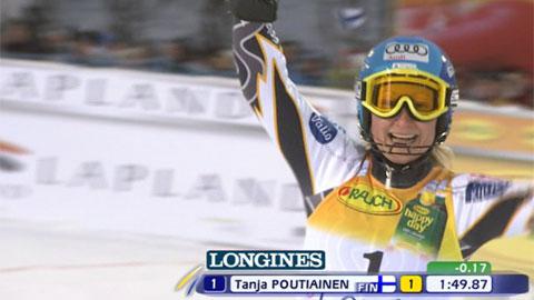 Ski alpin / slalom dames Levi : la 2e manche de Tanja Poutiainen (FIN) (8)