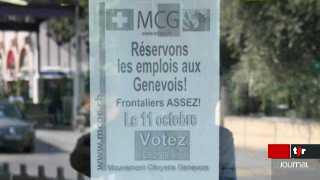 Genève: des affiches hostiles aux frontaliers ont été placardées dans un poste frontière