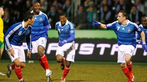 Ribéry, véritable locomotive des Bleus.