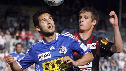 Xamax, ici Vuille, a aligné une équipe jeune à Lucerne.