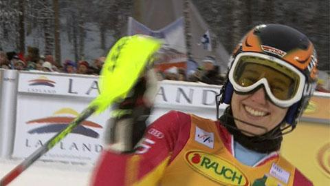 Ski alpin / slalom dames Levi : la 2e manche de la révélation Katharina Dürr, dossard 50! (11)