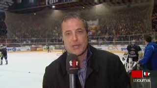 Hockey sur glace: l'ambiance à la patinoire de Saint-Léonard où va se dérouler la finale des play-off