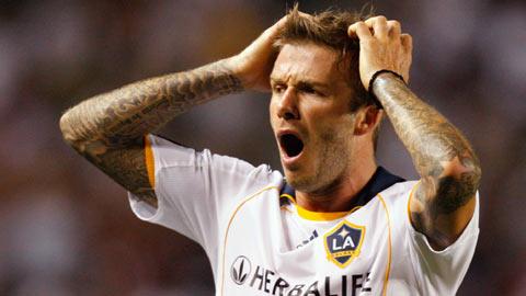 David Beckham a reçu un accueil plutôt froid des fans de Los Angeles.