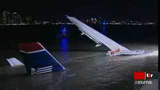 New York: un airbus A320 qui venait de décoller a dû se poser en urgence sur le fleuve Hudson