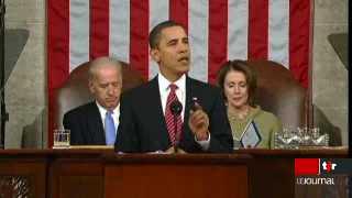 Le Président américain Barack Obama présente son programme devant le Congrès