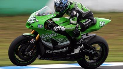 Une Kawasaki en MotoGP... une image révolue.