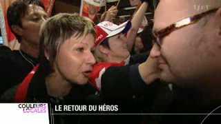 Morgins (VS): Didier Défago, le retour du héros acclamé par ses fans à l'aéroport de Zurich (1/2)