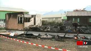 Collombey (VS): un incendie ravage un centre pour requérants d'asile