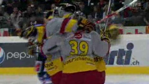 Hockey / LNA (finale) acte VII: Florian Conz ouvre la marque pour Genève-Servette contre Berne après 1min.20 de jeu.