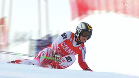 Ski alpin / géant de Cortina : la 1re manche de Kathrin Zettel (AUT), meilleur chrono