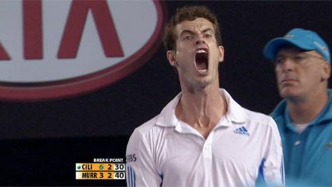 Tennis / Open d'Australie: Murray réussit un break sur un point extraordinaire (1)