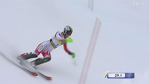 Ski alpin / slalom Maribor (SLN): la 1re manche de Schild, Zettel, Zahrobska, M.Riesch, la "crème de la crème"