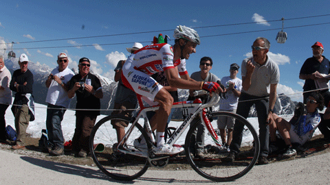 Garzelli a brillé sur les routes du Tyrol italien.