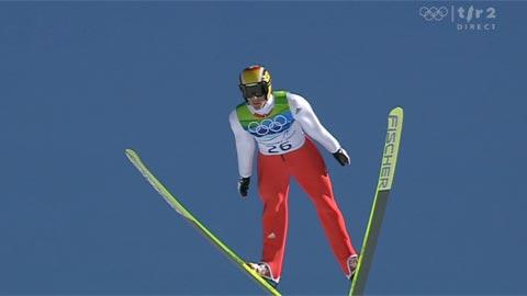 JO Vancouver / Saut à ski (grand tremplin): Andy Küttel, 1re manche (1)