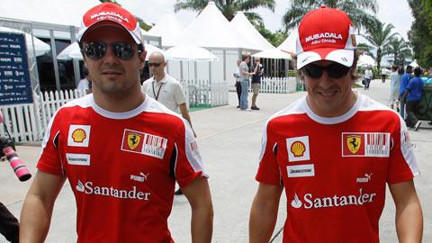 Ferrari compte sur son duo Massa/Alonso pour s'imposer en Malaisie.