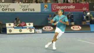 Tennis / Open d'Australie: Roger Federer disputera la finale après sa victoire sur Jo-Wilfried Tsonga