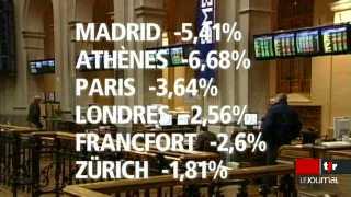 Economie: les bourses européennes tanguent à nouveau suite à la rumeur selon laquelle l'Espagne pourrait, comme la Grèce, demander de l'aide
