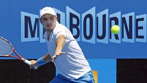 Wawrinka n'a passé que 110 minutes sur le court no8 de Melbourne.