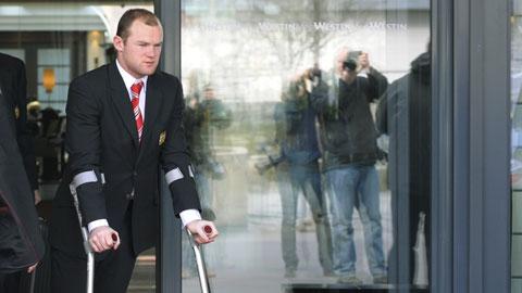 Wayne Rooney a quitté Munich en béquilles.