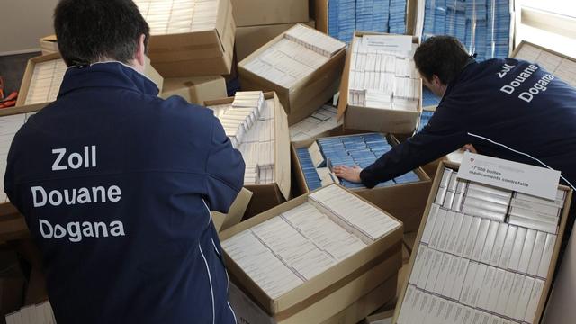 Il s'agit de la plus grosse saisie réalisée en Suisse l'année dernière.