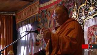 Suite de la visite du Dalaï-Lama: ce matin, il rencontrait les Tibétains exilés en Suisse au monastère de Rikon, près de Zurich