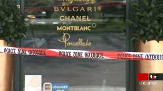 Lausanne (VD): la bijouterie du Beau-Rivage Palace a été braquée mardi matin. Les trois individus armés ont pris la fuite avec le contenu du coffre