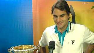 Roger Federer fait le bilan de ses deux semaines à Melbourne, couronnées par une 16ème victoire en Grand Chelem