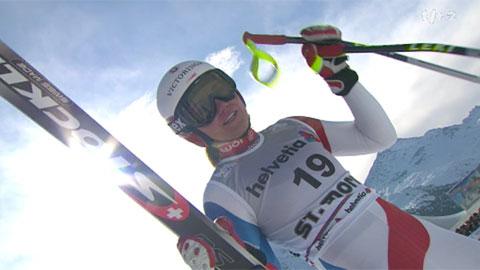 Ski alpin / Super-G St-Moritz: Fabienne Suter manque le podium pour 4 centième, mais prouve sa grande forme à l'approche des JO