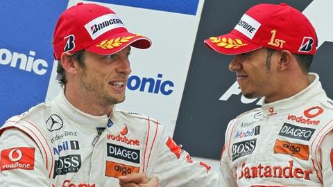 Un doublé inespéré pour les McLaren de Button et Hamilton.