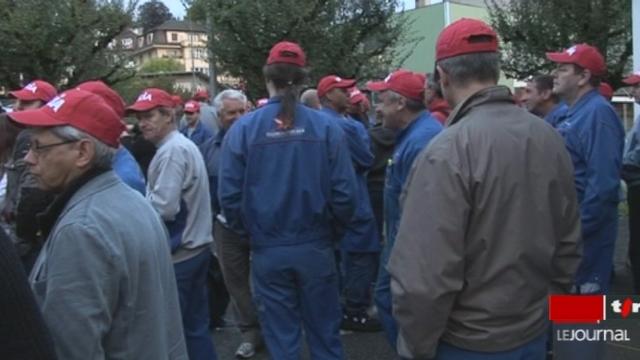 Les employés de la brasserie Cardinal ont débrayé mardi matin pendant une heure pour exprimer leur mécontentement après l'échec des négociations