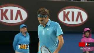 Tennis: Roger Federer s'est qualifié pour la finale de l'Open d'Australie en battant le Français Jo-Wilfried Tsonga