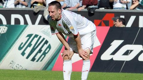 Cette saison 2009/2010 est vraiment galère pour Franck Ribéry...