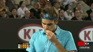 Tennis: Roger Federer affrontera Andy Murray en finale de l'Open d'Australie, après avoir facilement remporté sa demi-finale contre Jo-Wilfried Tsonga