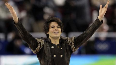 Stéphane Lambiel compte 6 points de retard sur Plushenko.