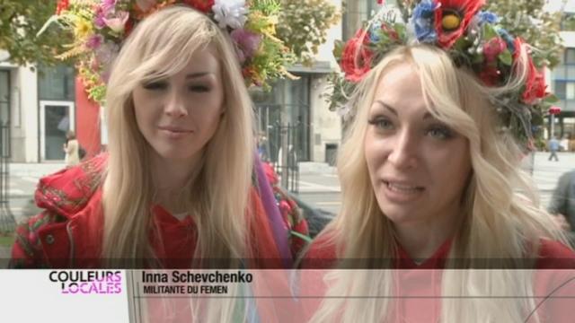 NE: pour débuter leur tournée européenne, les féministes ukrainiennes du mouvement "Femen" sont à La Chaux-de-Fonds