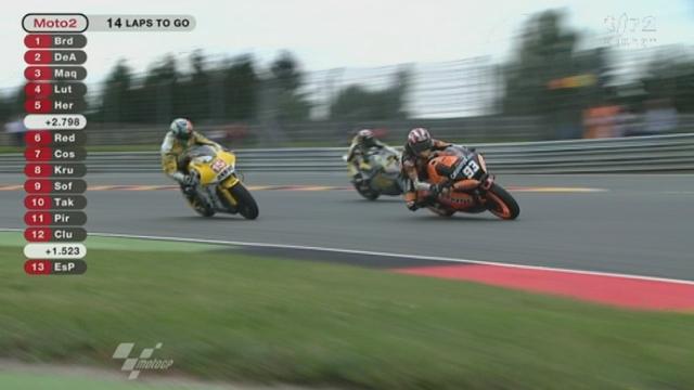 Moto, GP Allemagne/Moto2: Thomas Luthi est à la lutte avec les meilleurs. Le Bernois est 4e