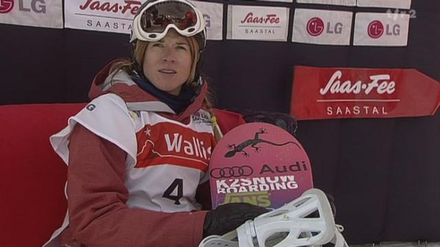 Snowboard / Coupe du Monde halfpipe à Saas Fee: la Suissesse Ursina Haller termine 3e