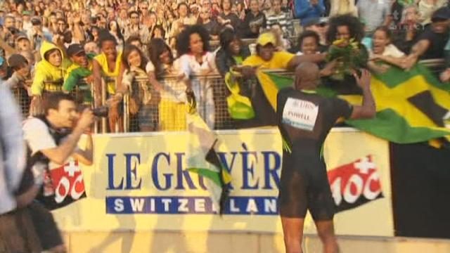 Athlétisme / Athletissima (Diamond League): Asafa Powell (JAM) remporte le 100 m en 9''78 (vf 1 m/sec). Christophe Lemaitre 3e en 9''95 (record de France)